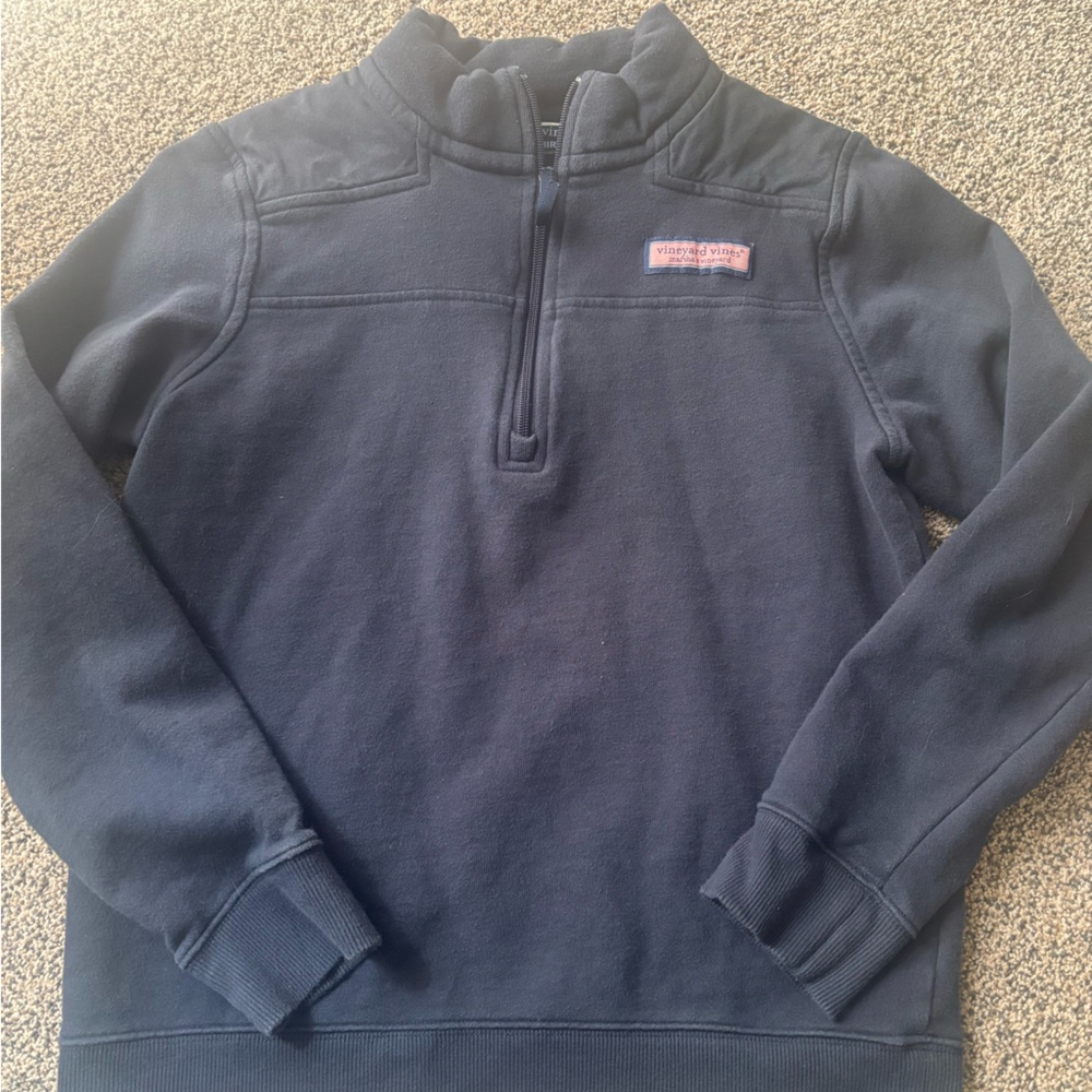 Vineyard Vines Navy Quarter-Zip Pullover Sweatshirt